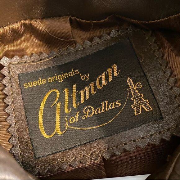 Vintage Altman Full Length Leather Coat - Picture 9 of 10